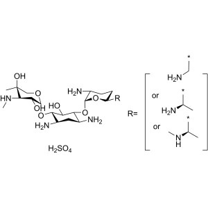 Gentamicin Sulfate CAS 1405-41-0 Assay ≥590 IU/mg (Anhydrous) Factory EP 11.0 Specifications